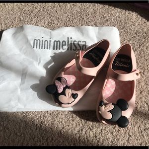 Mini Melissa Mickey and Minnie toddler shoes